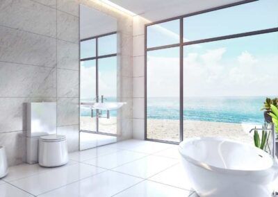 Bathtub at the beach